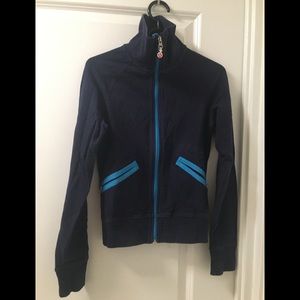 Lululemon blue track jacket size 4 (used)